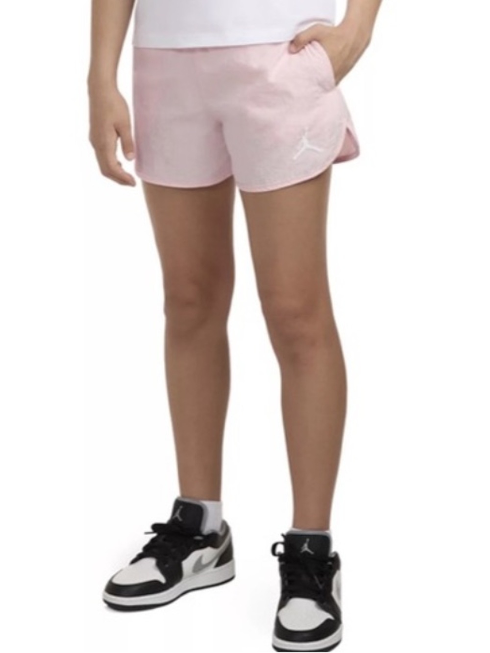 Jordan Soft Pink Girls' Athletic Shorts